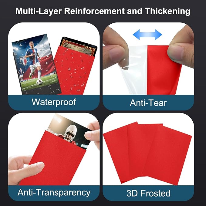300 CountCard Sleeves for Trading Cards, Premium Matte Standard Size Card - Image 8