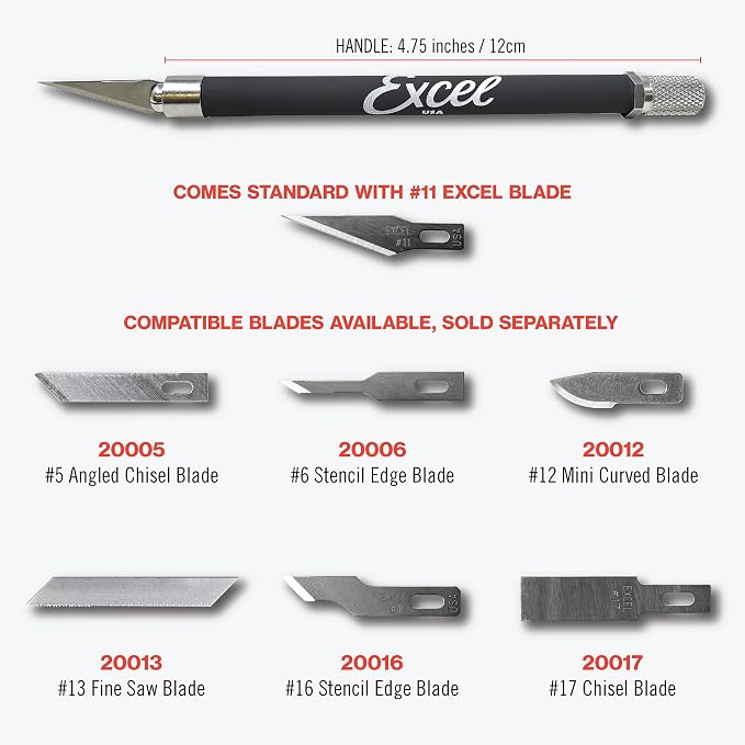 Excel Blades K18 2-Pack Soft Grip Craft Knives, #11 Blades - Image 7