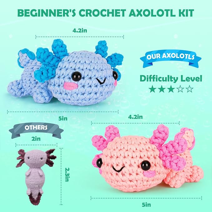 Crochetta Crochet Kit for Beginners, Beginner Crochet Starter Kit w - Image 2