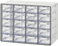 Blue Ginkgo Small 20-Drawer Cabinet – Stackable Clear Organizer by BLUEGINKGO