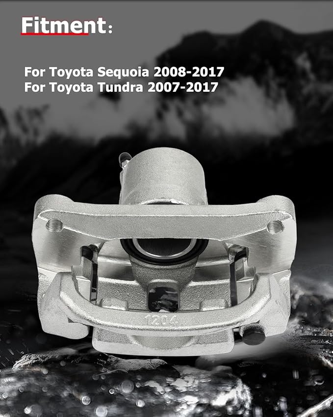 cciyu Rear Right Disc Brake Caliper w/Bracket 19B3276 2008 2009 2010 2011 2012 2013 2014 2015 2016 For Toyota For Sequoia,2007 2008 2009 2010 2011 2012 2013 2014 2015 2016 For Toyota For Tundra