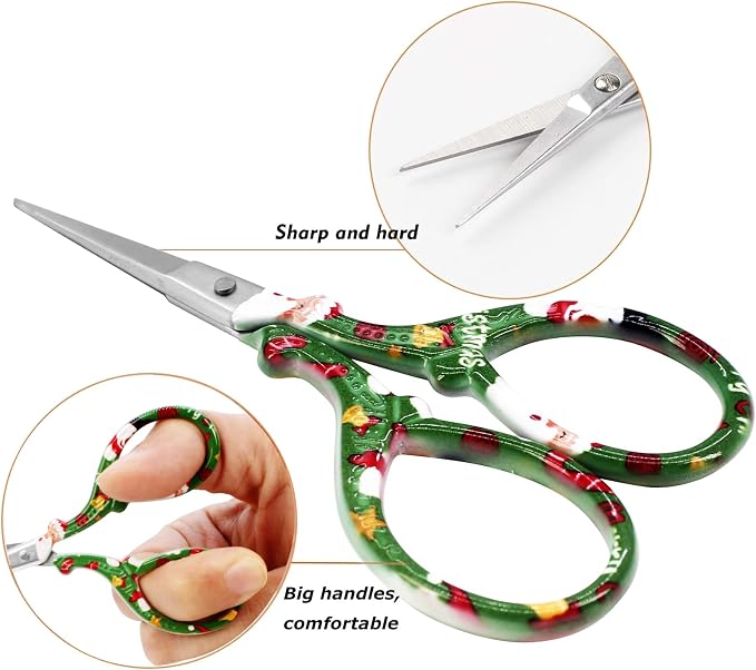 3.6"Scissors with Sheath for Embroidery Knitting Craft Yarn | Stainless Steel - Image 3