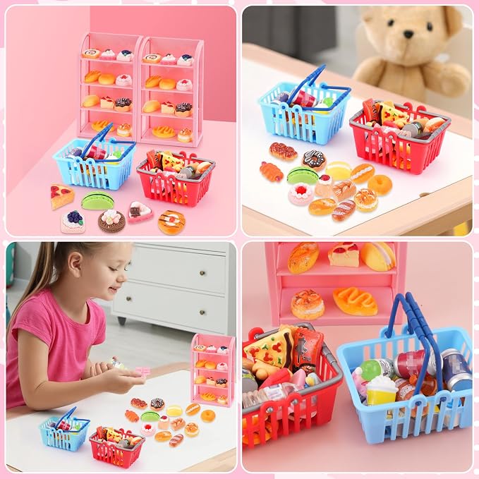 50Pcs Miniature Food Drinks Bottle Soda Pop Cans, Pretend Play Mini Kitchen - Image 6