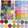 1200pcs Wax Seal Beads, 48 Assorted Color Sealing Wax Beads Ideal by Unknown