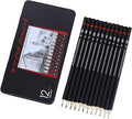 YYMIYU 12pcs Sketch Pencil Set 8B, Artist Pencils by YYMIYU
