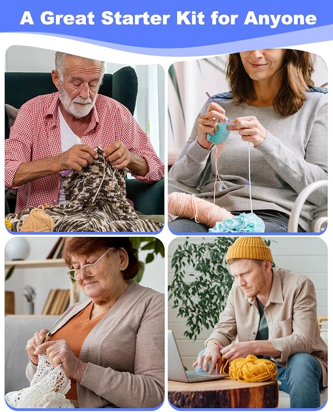 Aeelike Crochet Kit for Beginners Young and Old, First Crochet Kit for Adults - Image 5