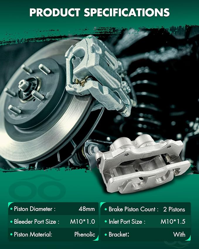 SCITOO Front Left Brake Caliper With Bracket 18B5005C Compatible For Chevrolet For Colorado 2009-2012,For GMC For Canyon 2009-2012