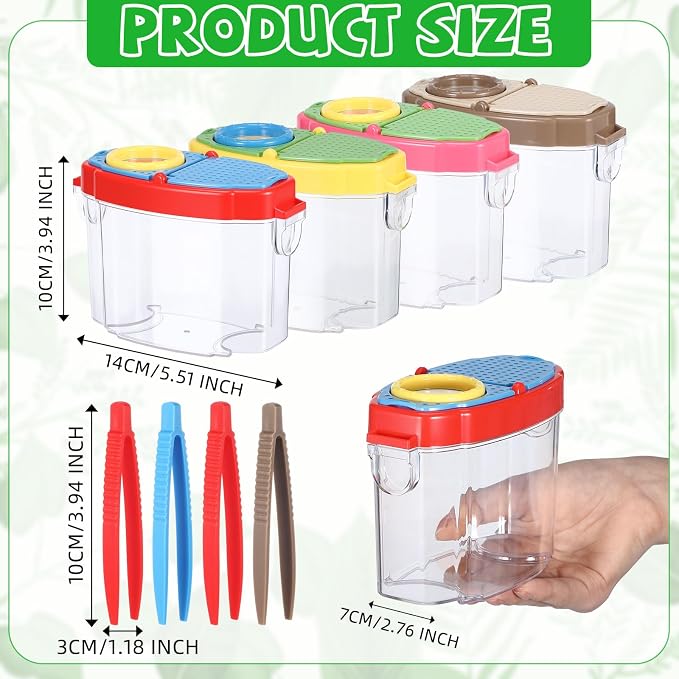 Halloscume 4 Pack Insect Bug Viewer Kit - Image 2