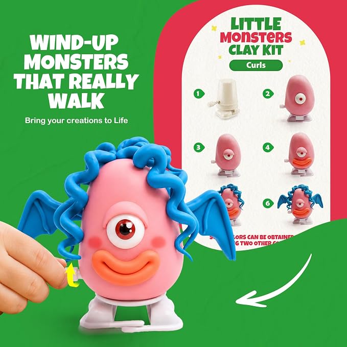 Air Dry Clay Kit for Kids, 12 Monsters Modeling Magic Clay Sculpting Set - Image 5