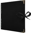 Bstorify Scrapbook Album 60 Pages Black Thick 250gsm Kraft Paper, Corner by Bstorify