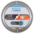 Luckyway 10 Inch Miter/Table Saw Blades 80T Ultra Finish Wood Cutting with 5/8 Inch Arbor TCT Circular Saw Blade for Cutting Wood
