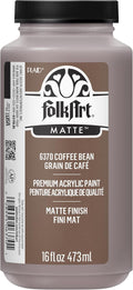 FolkArt Matte Acrylic Paint in Assorted Colors, 16 oz, Coffee Bean 16 Fl Oz by FolkArt