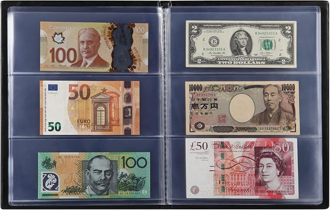 MUDOR Currency Album, 60 Pockets Banknote Collection Book - Image 3