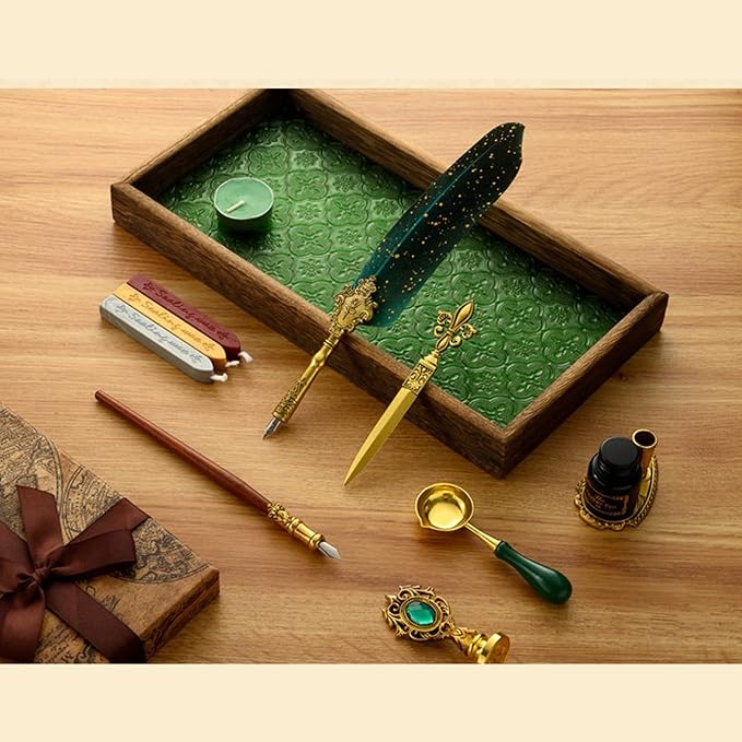 Joyeee Antique Quill Pen Set, - Image 8