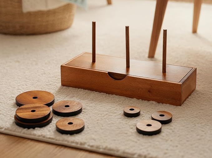 BSIRI Fun Puzzle Board Games Gifts of Hanoi Tower - Image 4