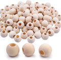Jdesun 200 Pieces Wooden Beads, Natural Round Wood Loose Beads Wood Spacer 10mm by Jdesun
