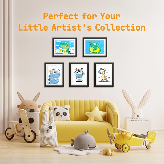 4 Pack Kids Artwork Frames Changeable 8.5 x 11 Inch Children Art Projects - Image 7