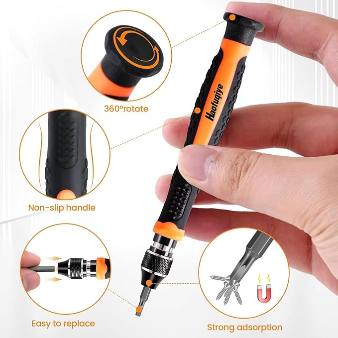 58 in 1 Small Precision Screwdriver Set, Mini Repair Tool Kit for Laptop,Macbook, PS4 PS5,Phone,Computer,Xbox,PC, Doorbell, Drone,Switch,Watch, Camera,Game Console, Eyeglasses,Electronic