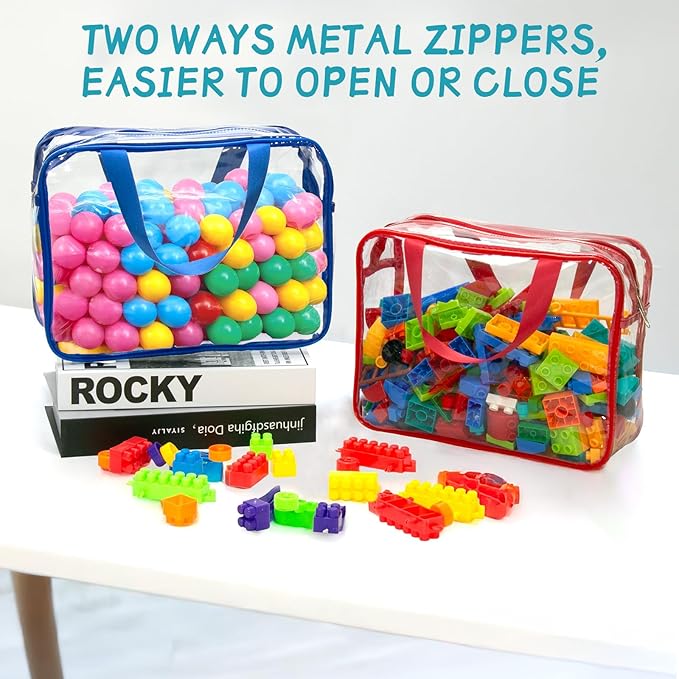 8 Packs 8 Colors Large Toy Storage Bags - Image 4