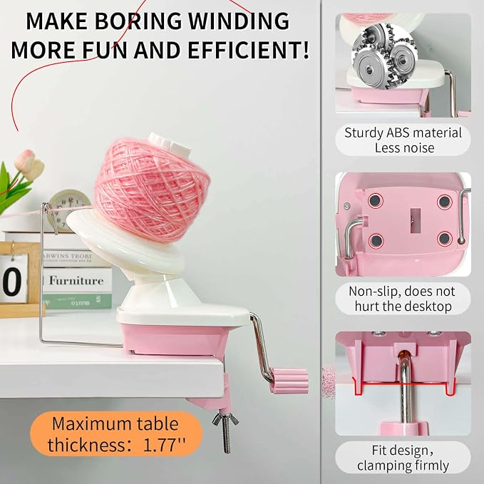 SPEENSUN Yarn Winder, 3.5 OZ Easy-to-Install and Efficiently Yarn Ball Winder - Image 4