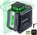 Firecore Self Leveling Laser Level, 360° Green Cross Line Lazer Level with Pluse Mode, 3 Brightness Adjustment Laser Leveler Tool for Hanging Shelves Cabinets Home DIY Project