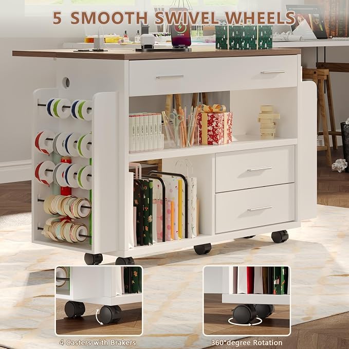 Wrapping Paper Storage Cart - Image 7