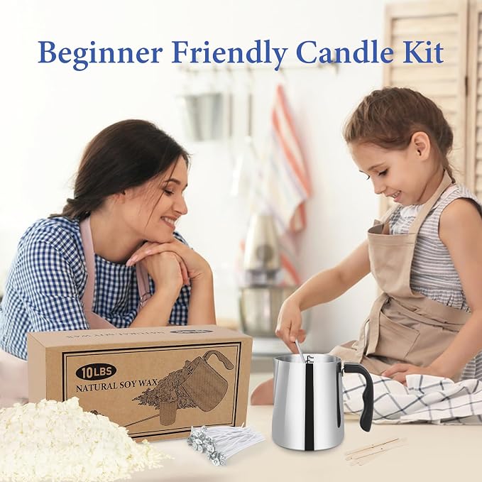 SAEUYVB Candle Making Kit Supplies, Soy Wax DIY Candle Making - Image 5