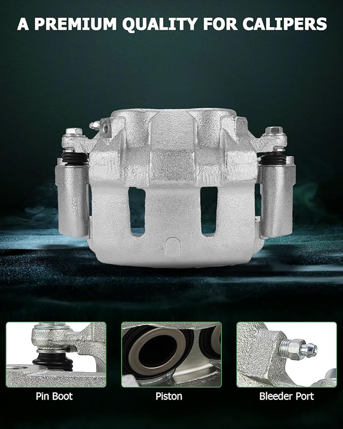 SCITOO 18B4790 18B4791 Disc Brake Calipers Assembly with Bracket Fit For Ford For Excursion 2000-2005,For Ford For F-250 Super Duty 1999-2004,For Ford For F-350 Super Duty 1999-2004