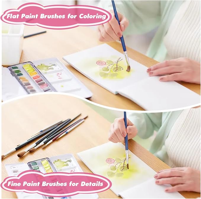110Pcs Paint Brushes Bulk Small - Image 7