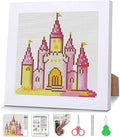 VIGEGU Pink Castle Cross Stitch Kits by VIGEGU