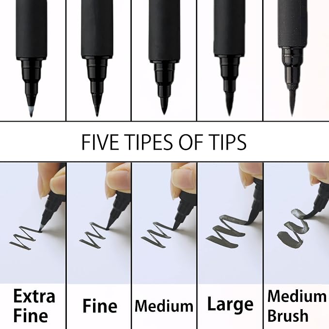 Kuretake Bimoji Brush Pen, Hand lettering and Illustration, - Image 4