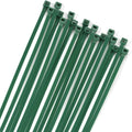 XINGO 100PCS Cable Zip Ties Heavy Duty, Premium Nylon Plastic Wire Ties with 50 Pounds Tensile Strength, Self-Locking Black Nylon Zip Ties for Indoor and Outdoor (14 inch, Dark Green)