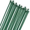 XINGO 100PCS Cable Zip Ties Heavy Duty, Premium Nylon Plastic Wire Ties with 50 Pounds Tensile Strength, Self-Locking Black Nylon Zip Ties for Indoor and Outdoor (6 inch, Dark Green)