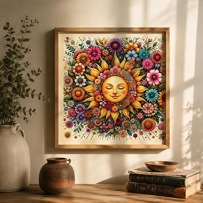 CHWGLFGG 5D Sun Face Diamond Painting Kits - Image 2