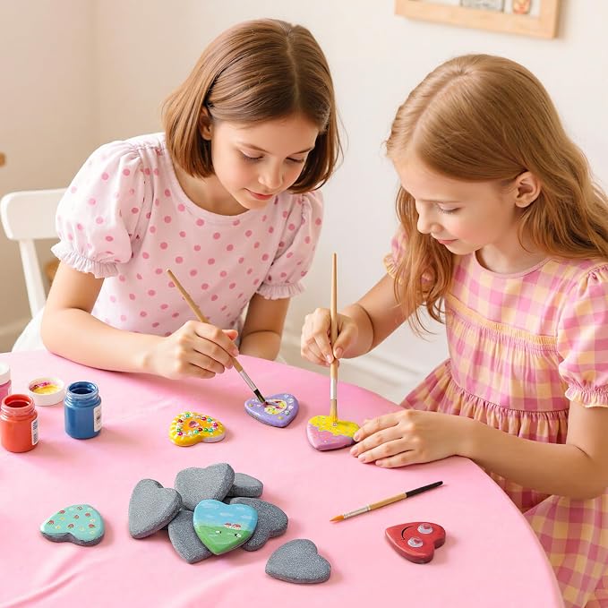 Simetufy 25 Pcs Heart-Shaped Rocks - Image 5
