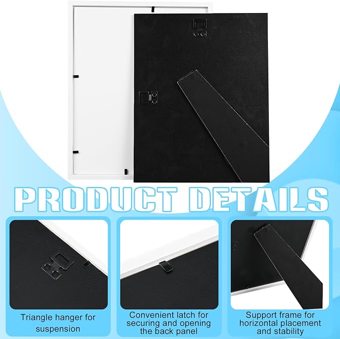 4 Pack 8*10 Shadow Box Frame, Shadow Boxes Display Cases 3D Wood Deep Shadow - Image 4