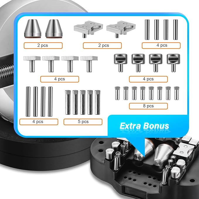 DZQ Ball Vise 5" Engraving Setting Tool 360°Rotation Professional Ball Vise 36PCS Attachment Jewelry Engraving Block Tools Standard Block