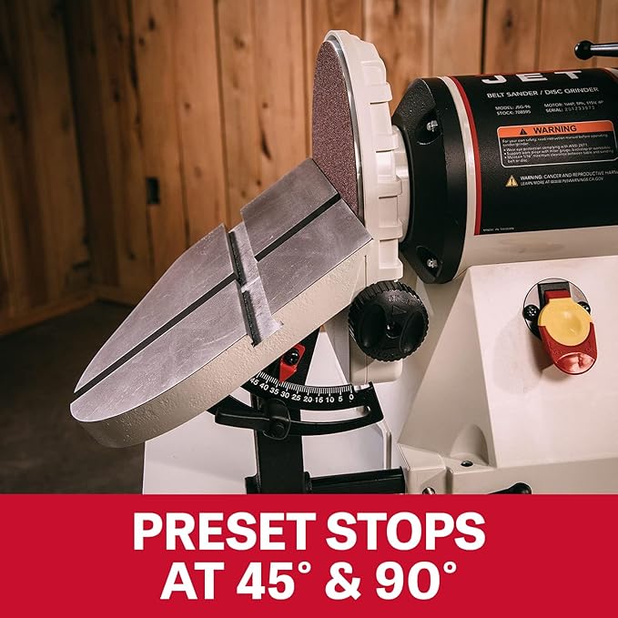 JET 6" x 48" Belt and 9" Disc Sander with Closed Stand, 3/4 HP, 115V 1Ph (Model JSG-96CS)