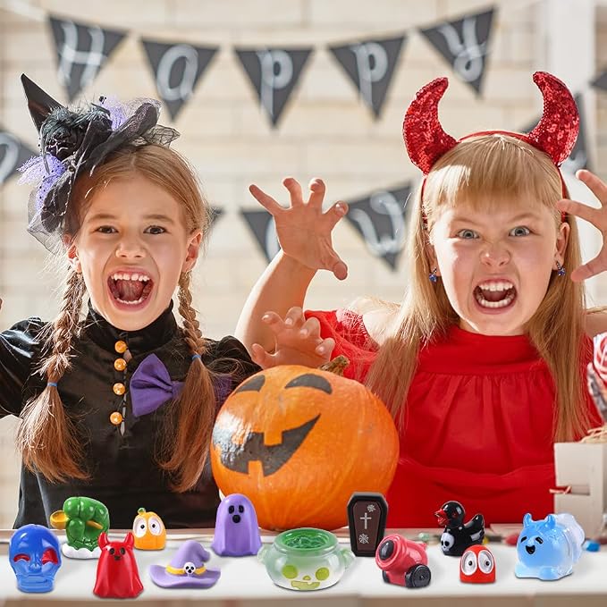 DIYDEC 50pcs Halloween Mini Resin Figures 50 Styles Tiny Resin Figures - Image 6