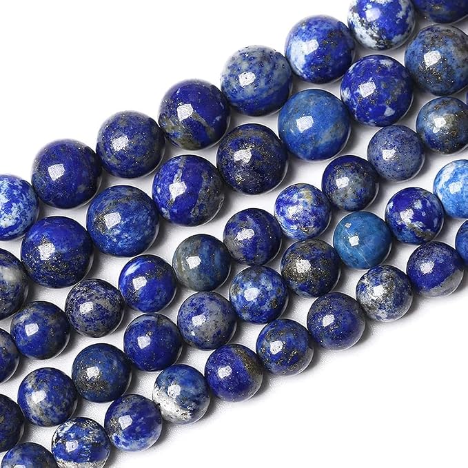 Zenkeeper 116 Pcs Lapis Lazuli Beads by Zenkeeper