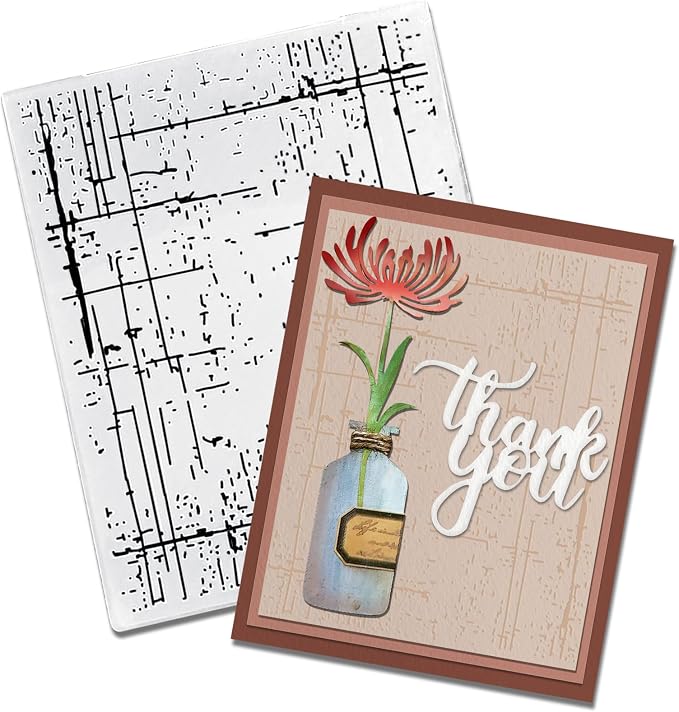 Threetols 3-D Textured Impressions Embossing Folder, Dot Background Embossing by Threetols