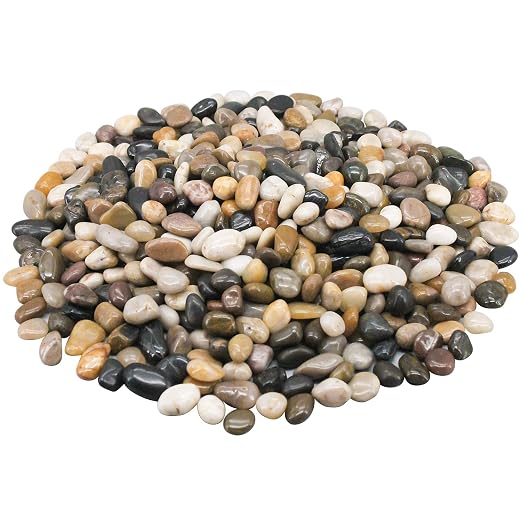 Fish Tank Rocks, Virekm River Rocks, Decorative Ornamental Pebbles Garden by VIREKM