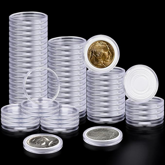 63PCS Silver Dollar Coin Holder, Coin Holders by COIDEA