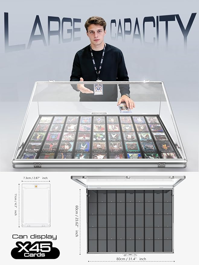 Ultra-Thin 31.4 x 23.6inch Portable Aluminum Card Display Case - Image 2