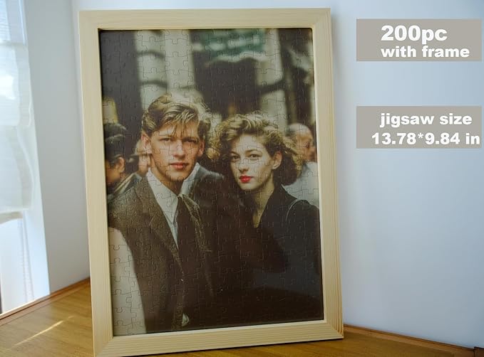 Photo Puzzles for Gift, Pets, Festivals, Weddings, Family Gatherings, Adult Customized Puzzles Jigsaw (Vertical or Horizontal) (None) (200.PC (Vertical/Horizontal))