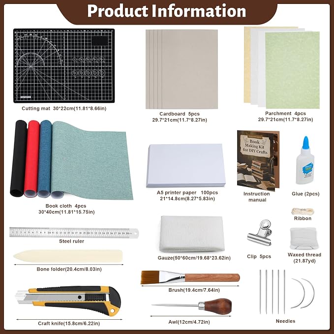 Jupean Book Binding Kits Book Binding Materials - Image 8