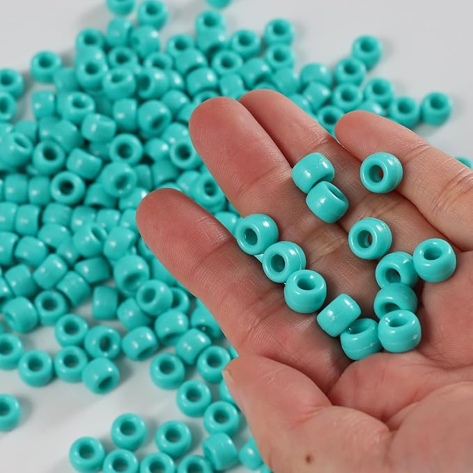 Gxueshan 1000 Pcs Acrylic Pony Beads 6x9mm Bulk - Image 3