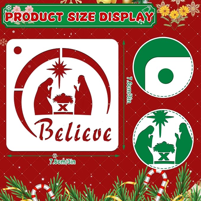 JULMELON Christmas Stencils - Image 2