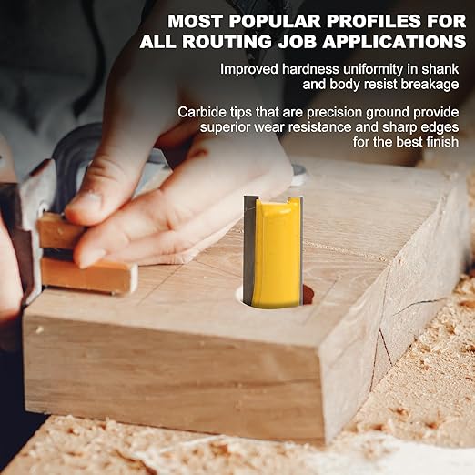 Router Bit Set of 35 Pieces Router bits 1/2 Inch Shank 35pcs Expert Router Bit Kit C3 Alloy Blade Router bits for Precision Carving and Versatile Applications