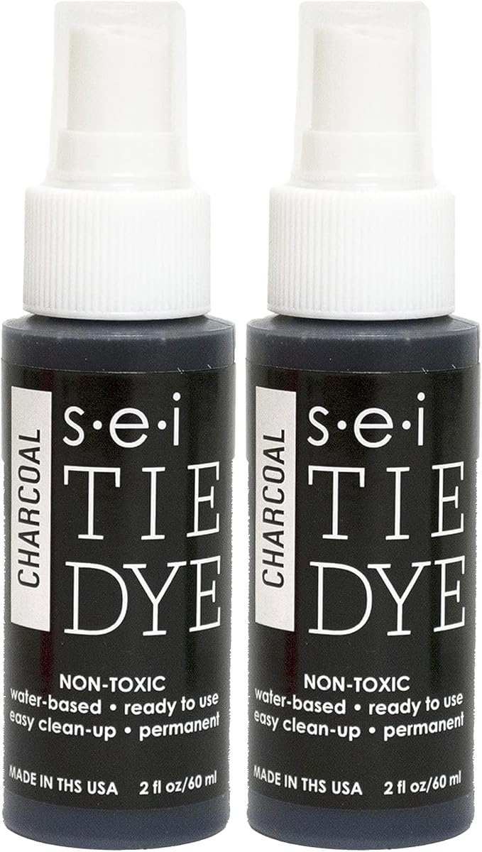 S.E.I. Charcoal Tie Dye Spray Bottle: 2oz. Non Toxic Fabric Dye Spray, DIY by SEI